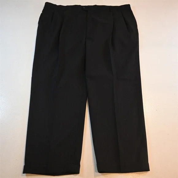 Pronto Uomo 54L 46x30 Charcoal Gray 100% Wool Mens Jacket Pants Suit